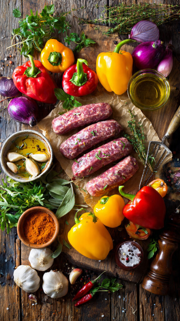 How to Make One-Pan Roasted Sausage with Peppers & Onions Step by Step