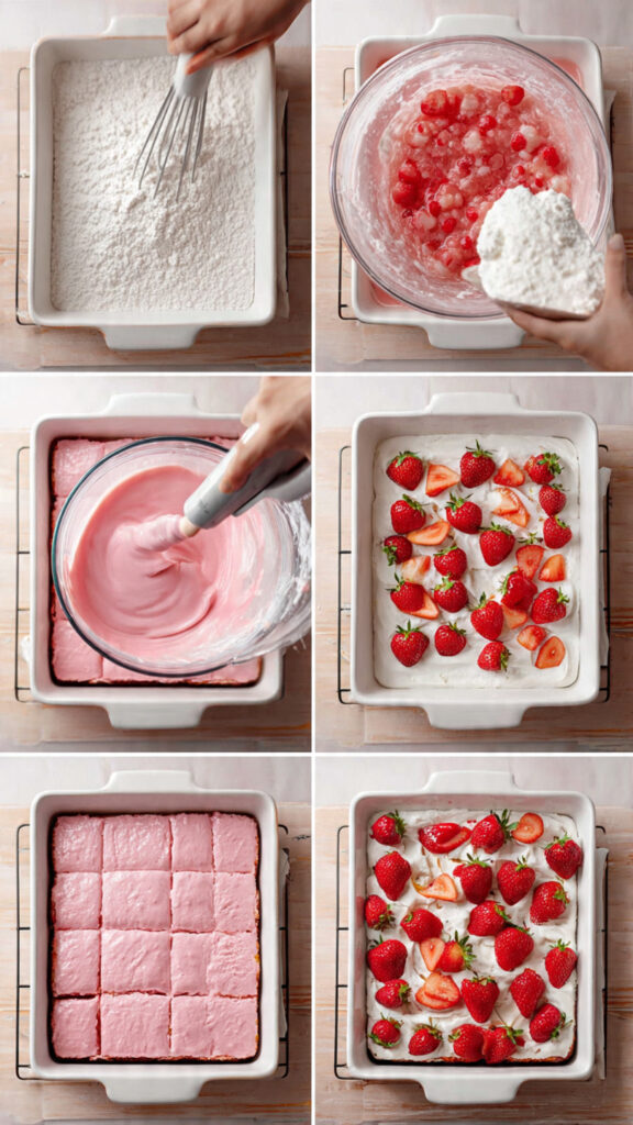 How to Make Strawberry Earthquake Cake Step by Step