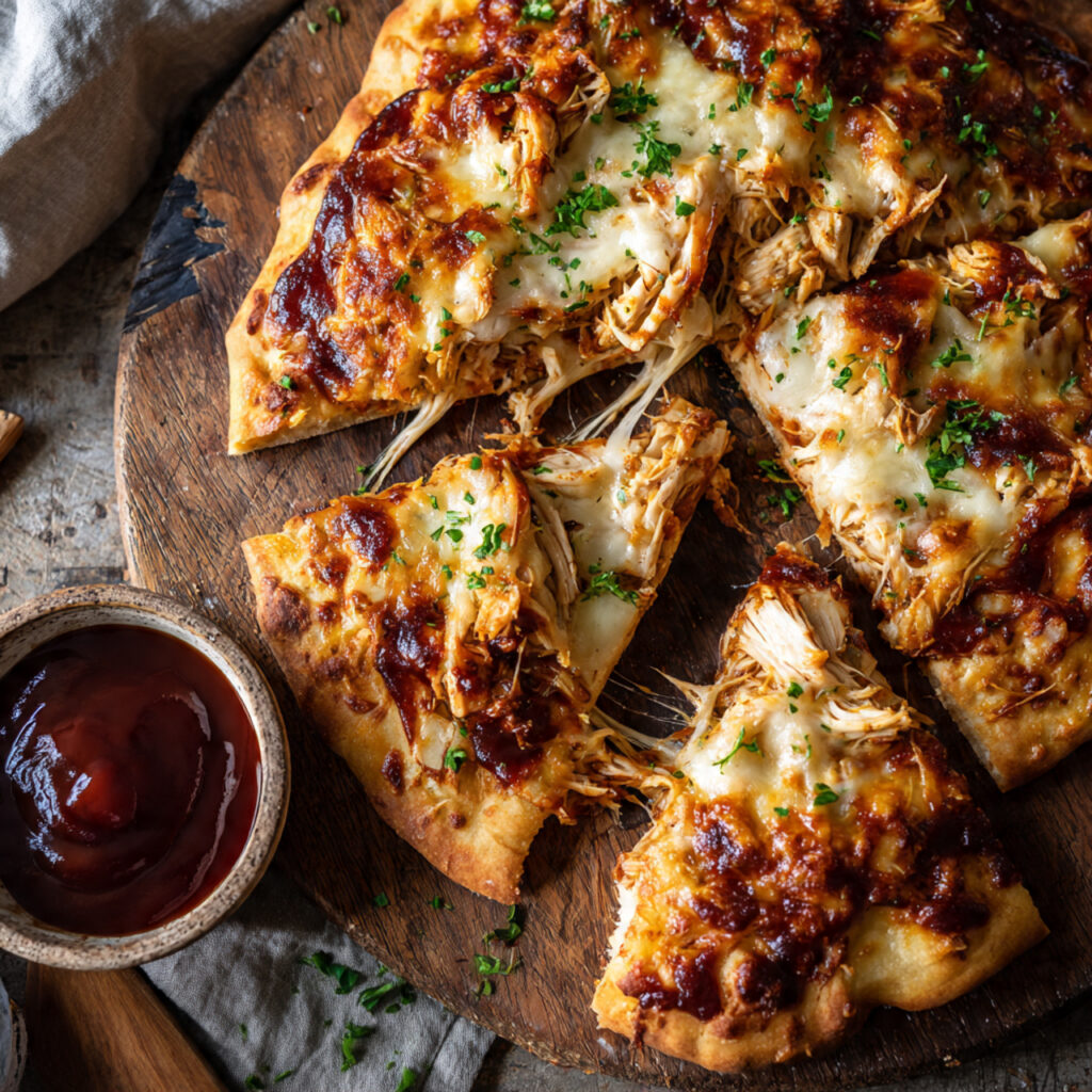 10-Minute BBQ Chicken Flatbread Hero Shot