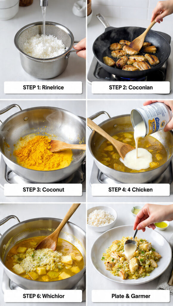 How to Make Creamy Coconut Chicken with Lime & Jasmine Rice - Complete 7-Step Guide
