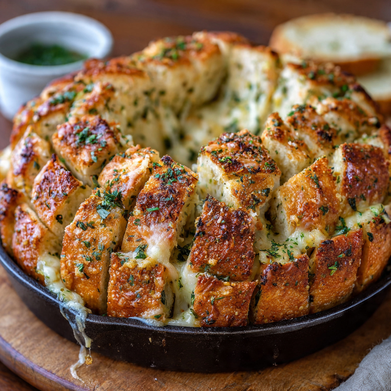 Cheesy Garlic Pull-Apart Bread – Golden, Melty Perfection