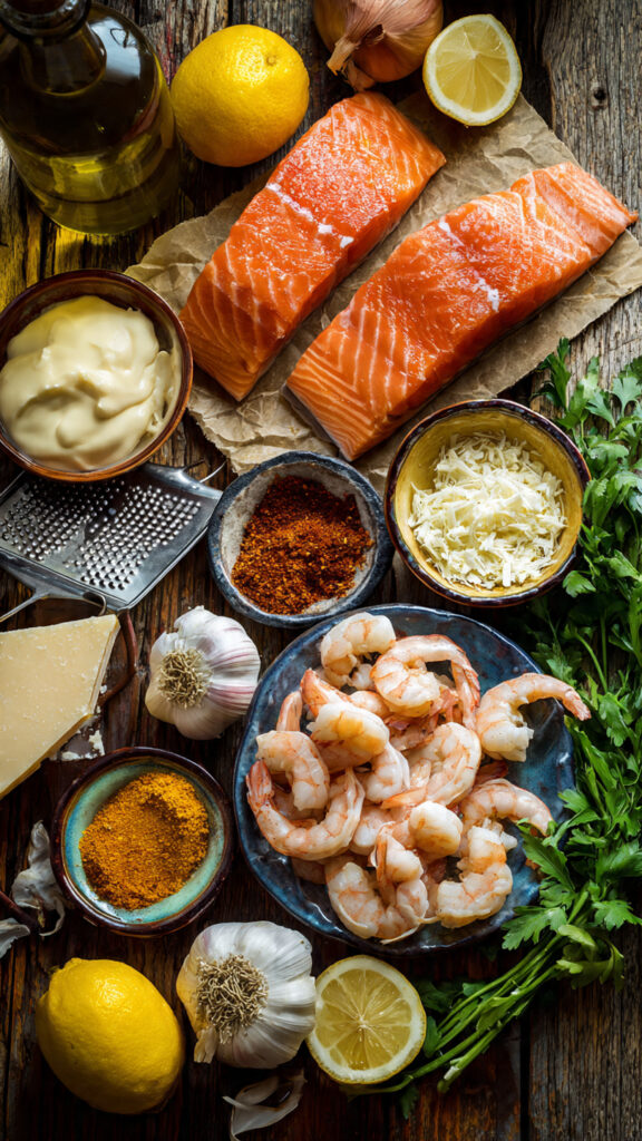Cajun Shrimp and Salmon with Garlic Cream Sauce Ingredients - Complete Shopping Guide