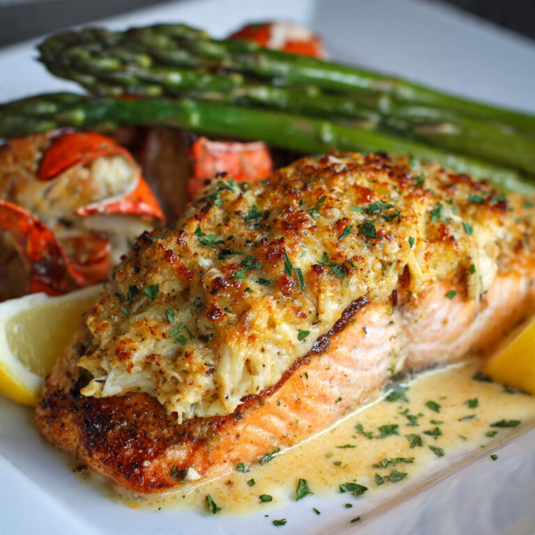 Crab Stuffed Salmon for a Luxury Dinner Experience