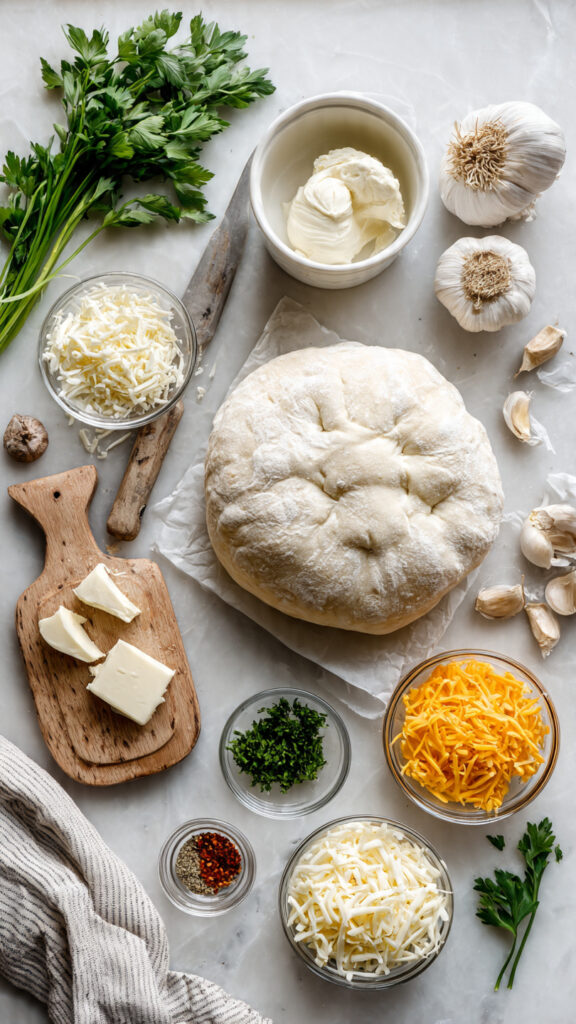 Essential Ingredients for Cheesy Garlic Pull-Apart Bread