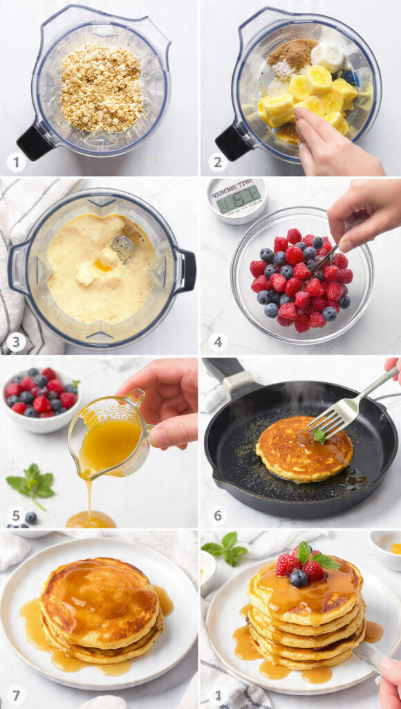 How to Make Fluffy Banana Oat Pancakes – Complete Step-by-Step Cooking Guide

