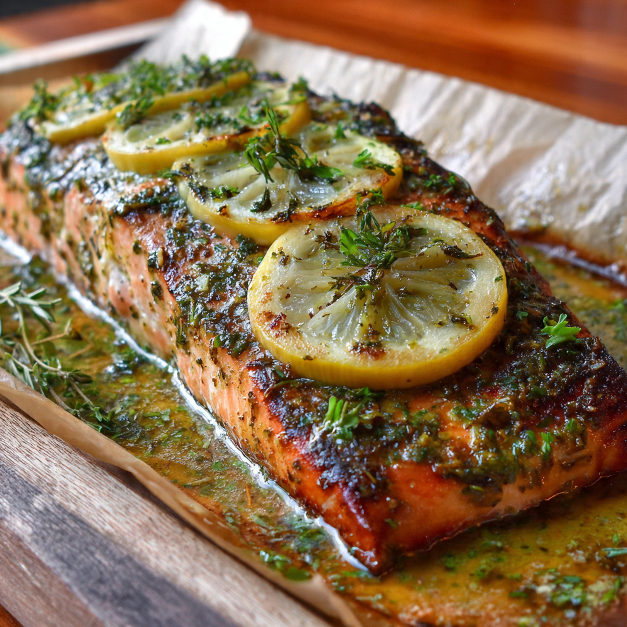 Perfectly Flaky Lemon Herb Baked Salmon