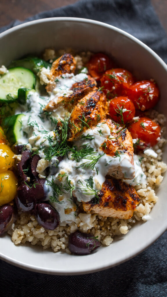 How to Make Mediterranean Chicken Bowl - Step by Step Guide