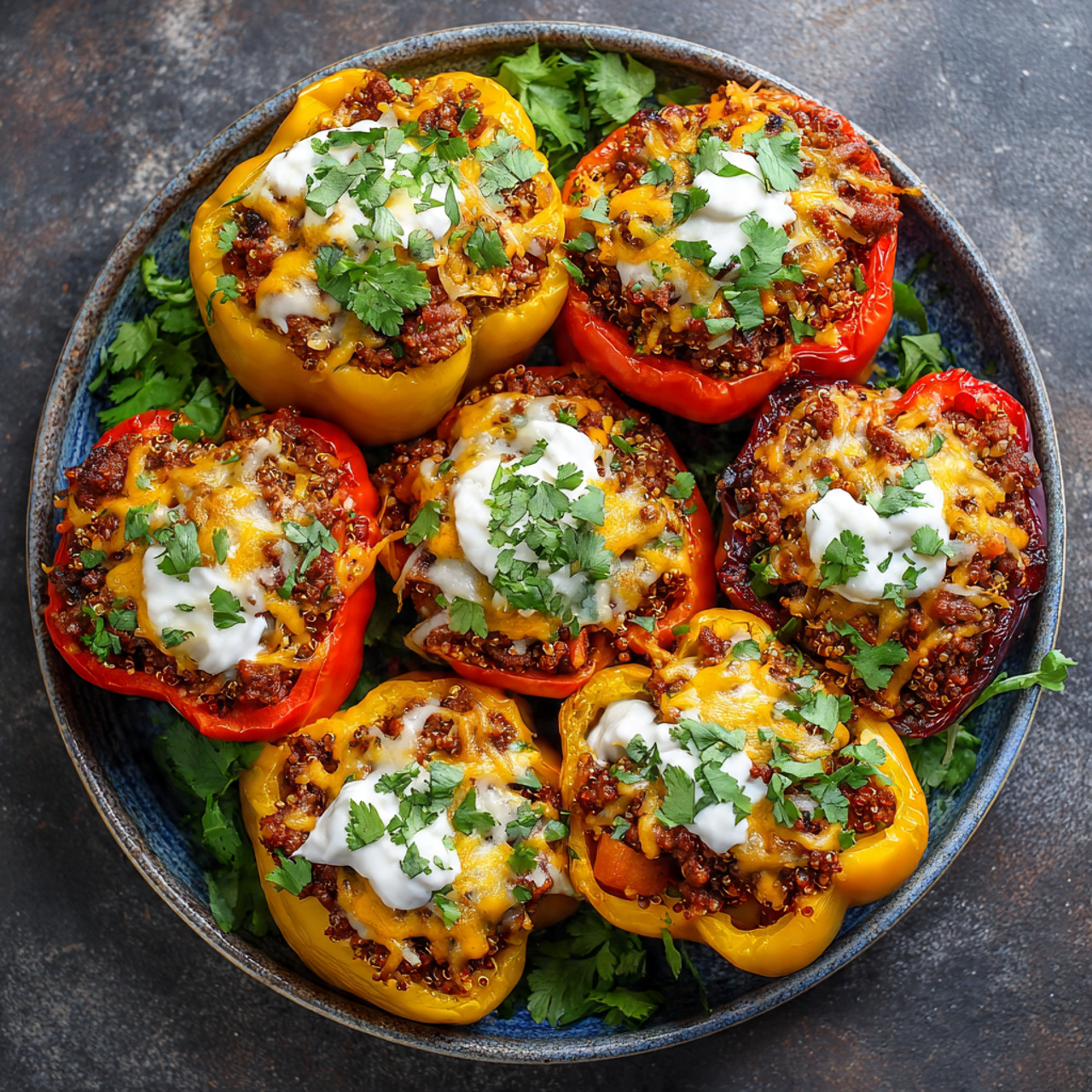Stuffed Bell Peppers with Ground Beef & Quinoa: The Perfect Healthy Dinner