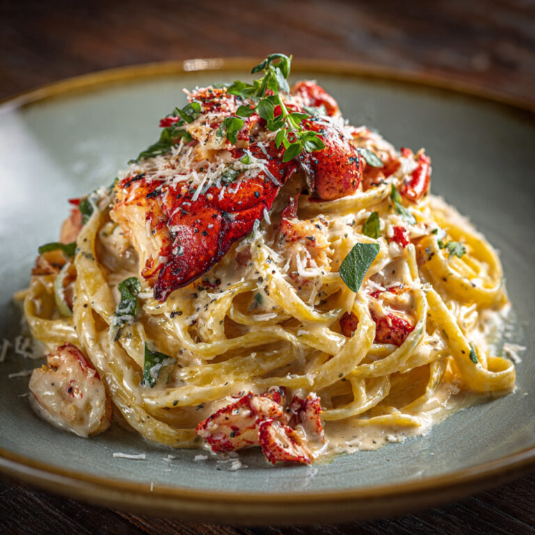 Fresh Ingredients for Creamy Lobster Pasta