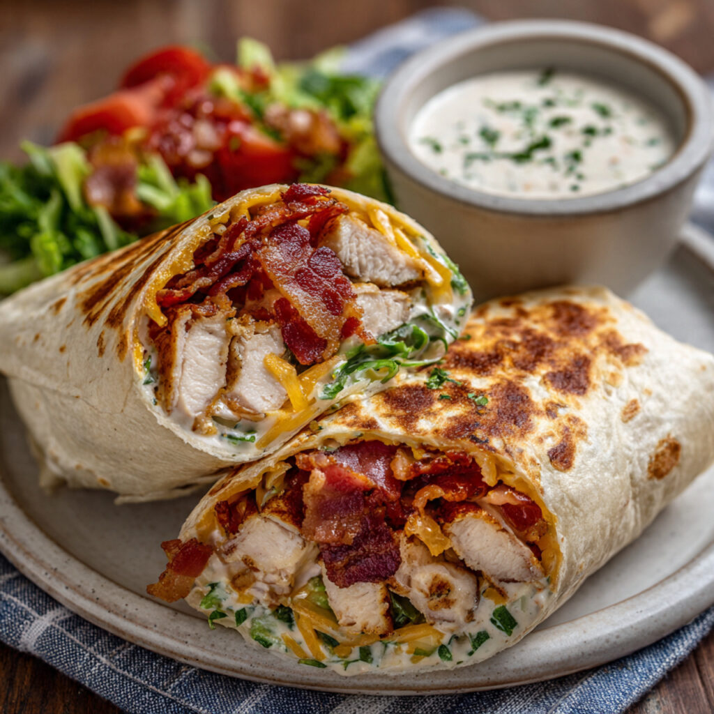 Bacon Chicken Ranch Wraps – Easy Flavor-Packed Lunch