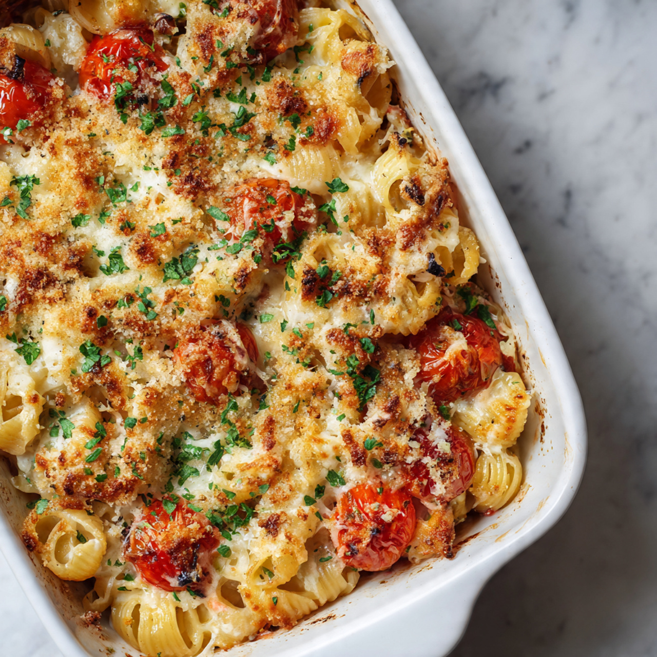 Boursin Tomato Pasta Bake