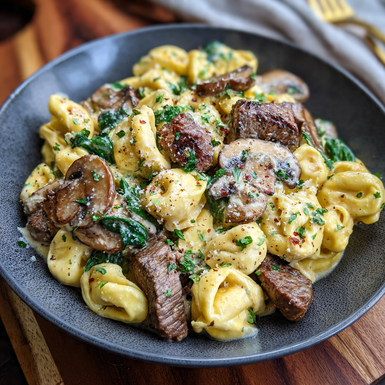 Creamy Steak Tortellini – Rich & Comforting Pasta Dinner