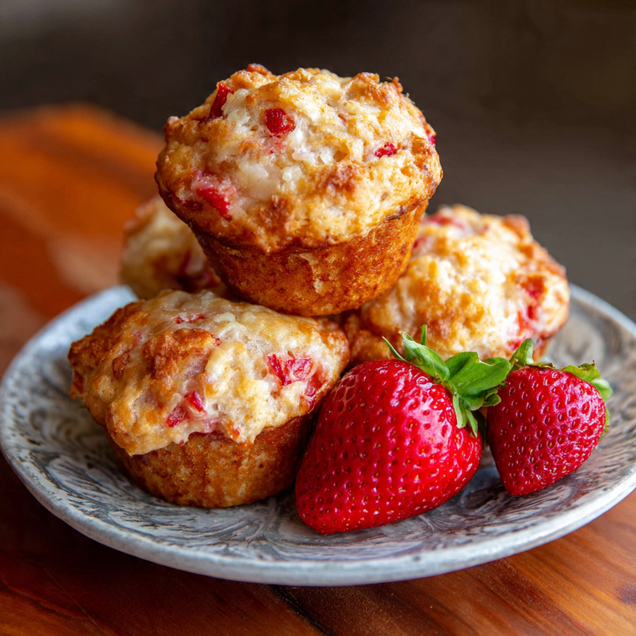 Strawberry Yogurt Muffins Recipe
