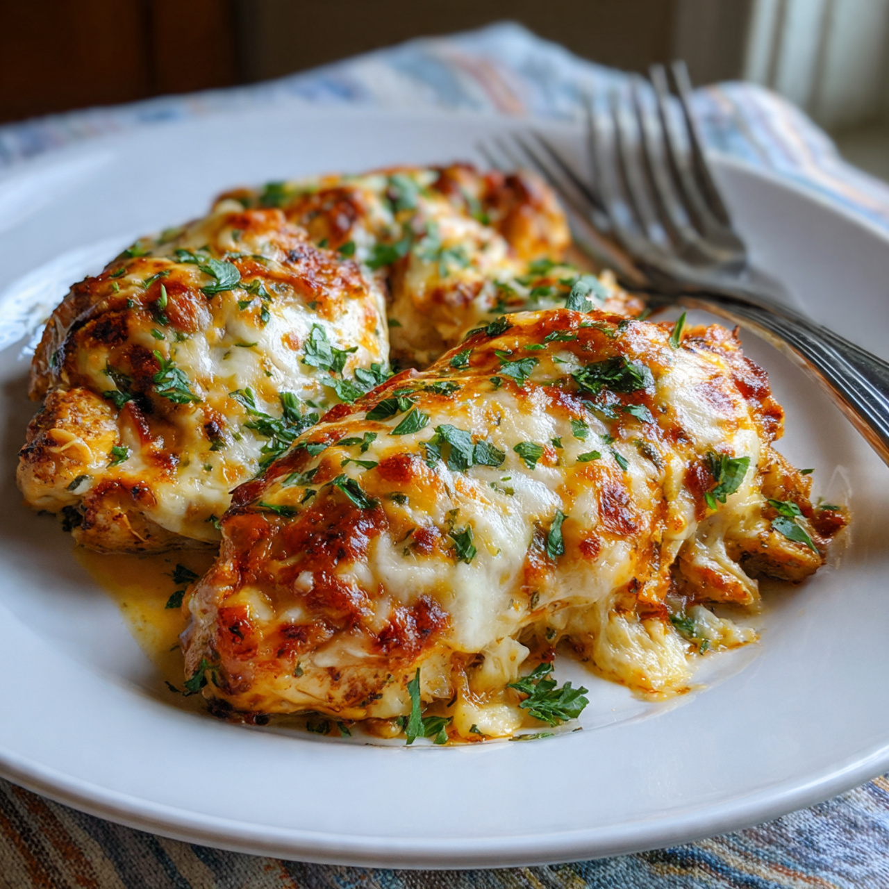 Cheesy Baked Chicken with Mozzarella