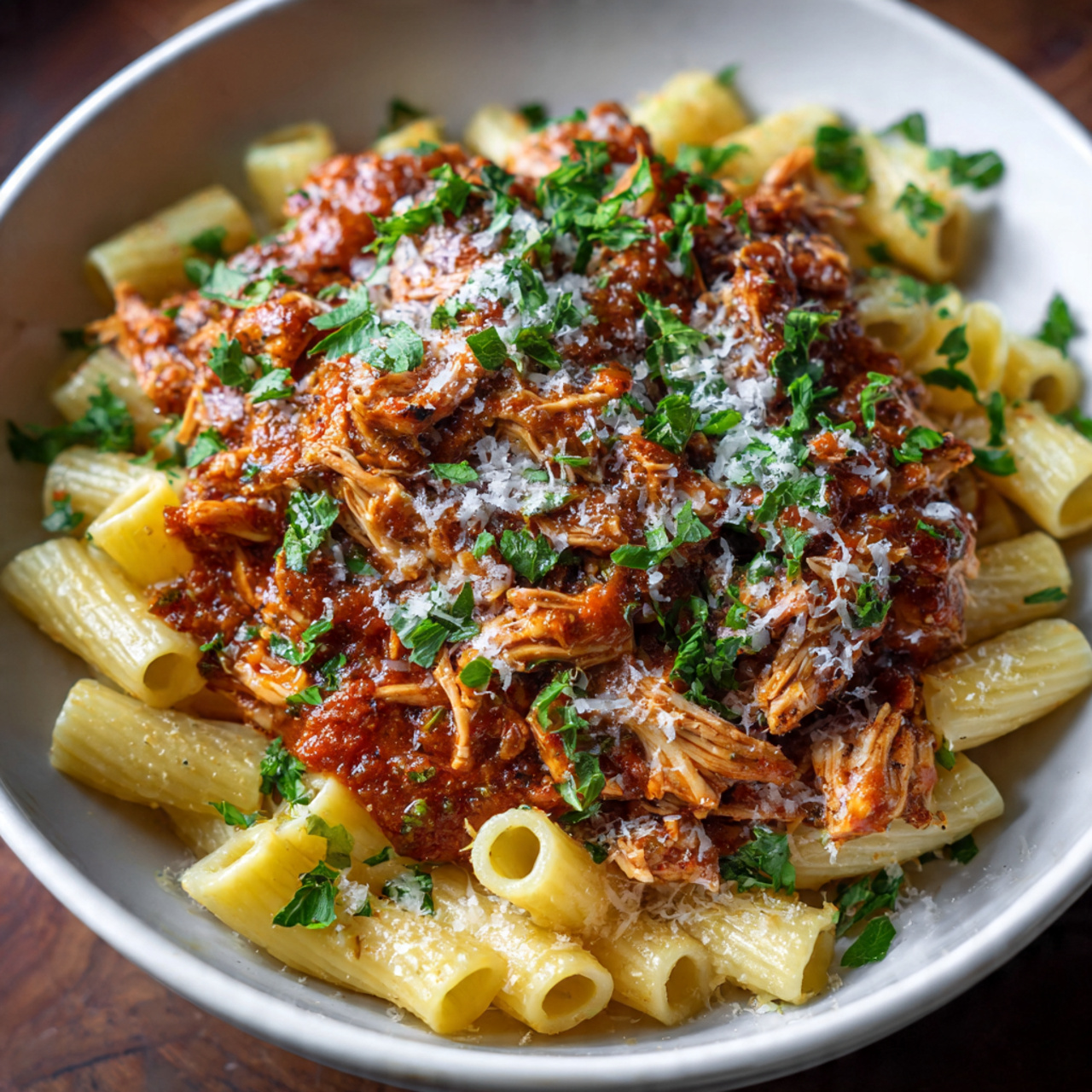 Slow Cooker Chicken Bolognese Pasta Recipe