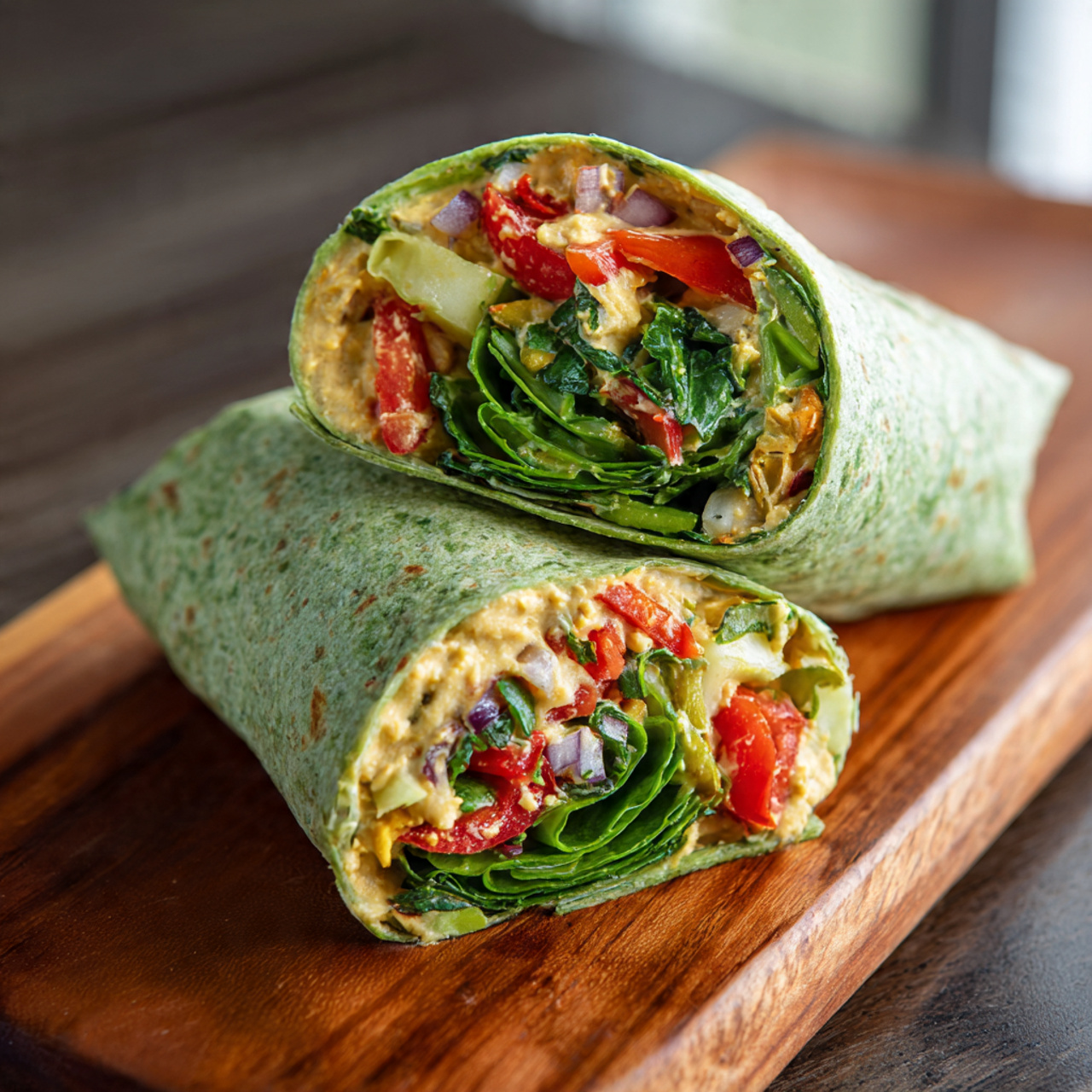 veggie hummus wrap