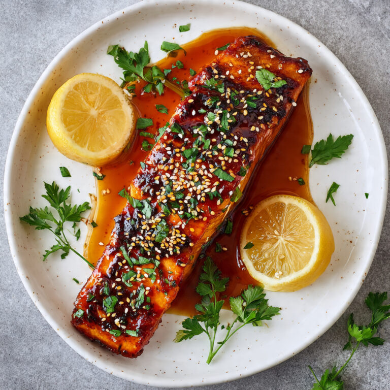 Air Fryer Honey Harissa Salmon Recipe