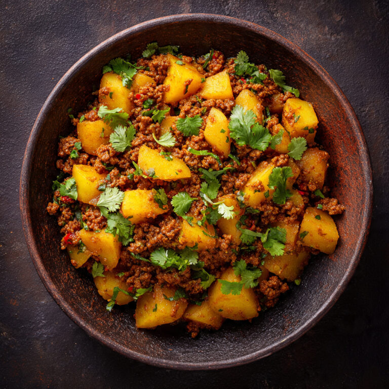 Aloo Keema – Spiced Ground Meat and Potato Curry