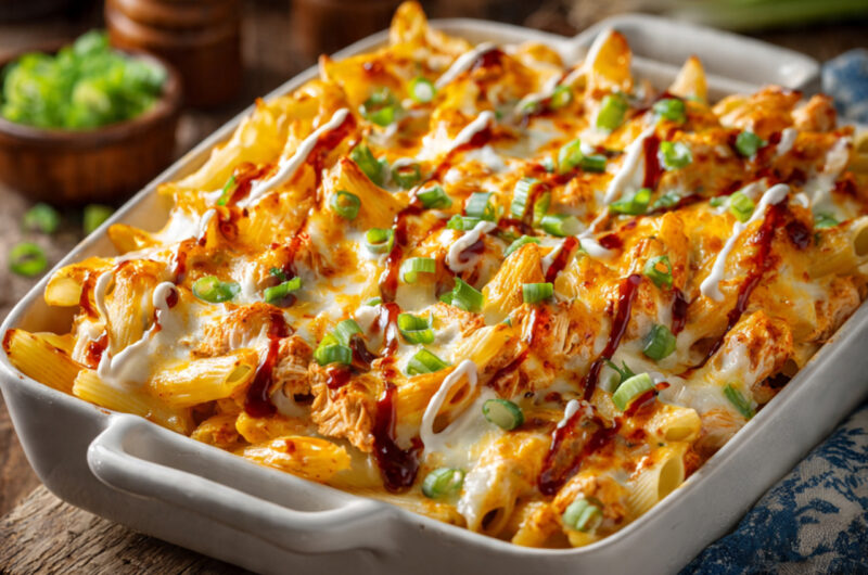 Buffalo Chicken Pasta Bake Recipe