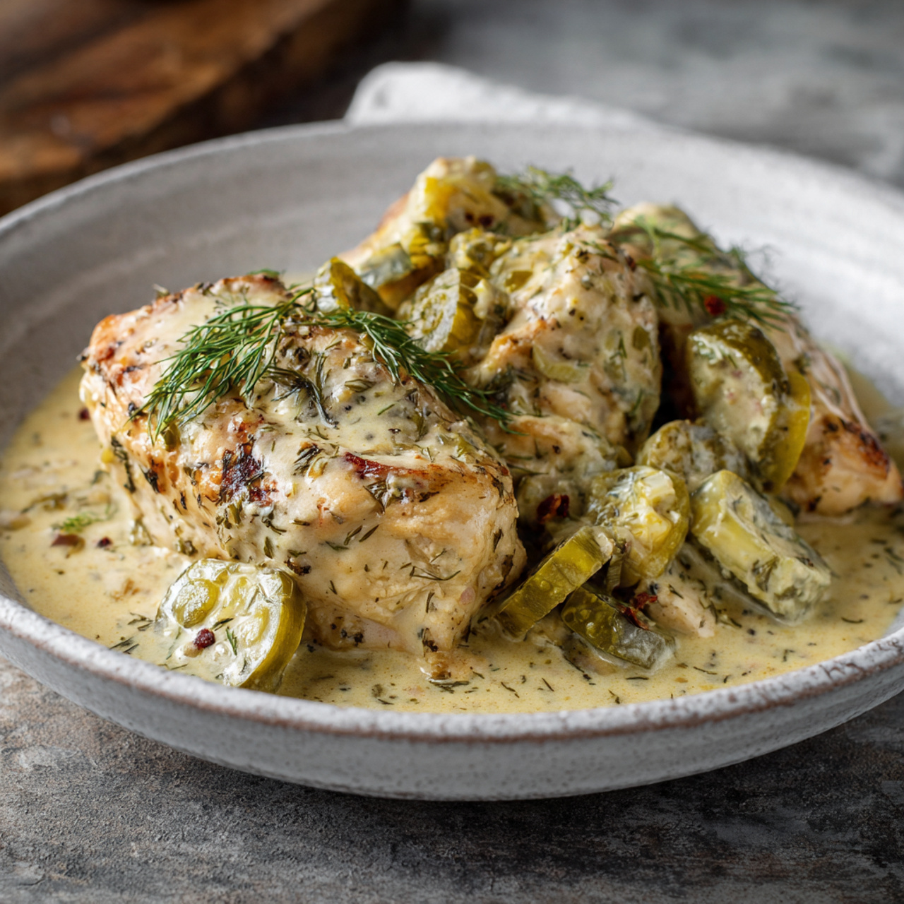 Creamy Dill Pickle Chicken Recipe – Tangy, Rich & Unique Flavor
