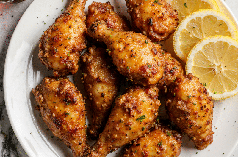Crispy Lemon Pepper Wings Recipe – Bold, Zesty & Irresistible