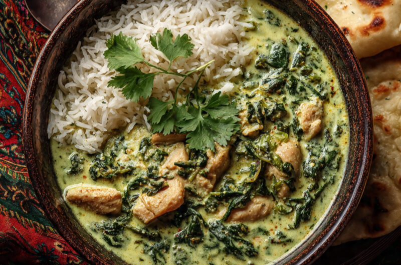 Crockpot Chicken Spinach Curry Recipe