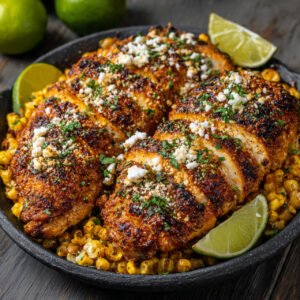 Mexican Street Corn Chicken Recipe – Creamy, Cheesy & Flavorful