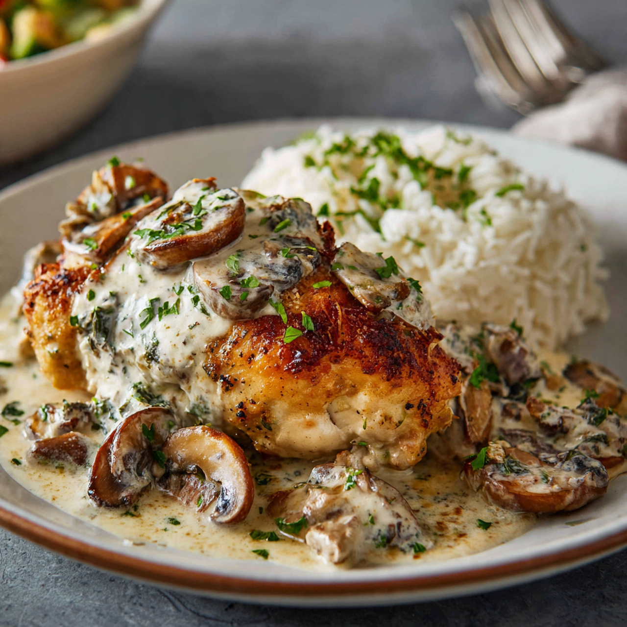 Mushroom Swiss Chicken Recipe – Juicy Chicken with Melty Cheese