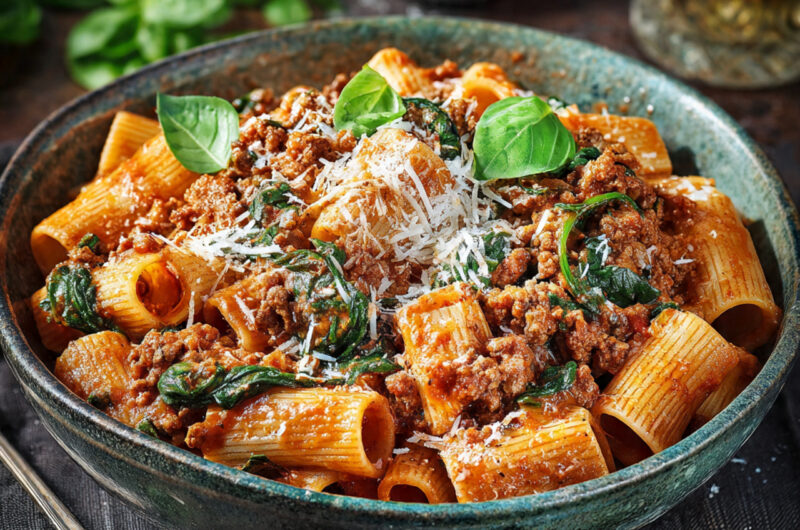 Beef and Spinach Pasta Recipe – Creamy, Healthy & Delicious