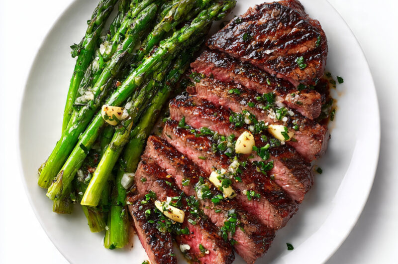 Steak and Asparagus Recipe – Simple, Juicy & Elegant Meal