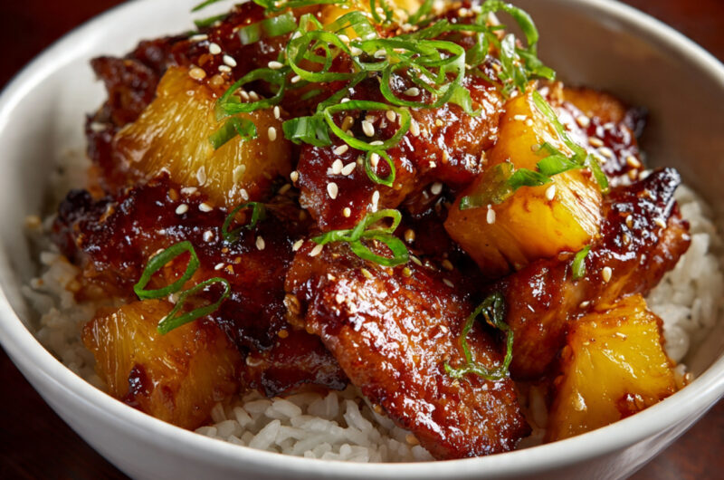 Brown Sugar Pineapple Chicken – Sweet, Sticky & Tropical