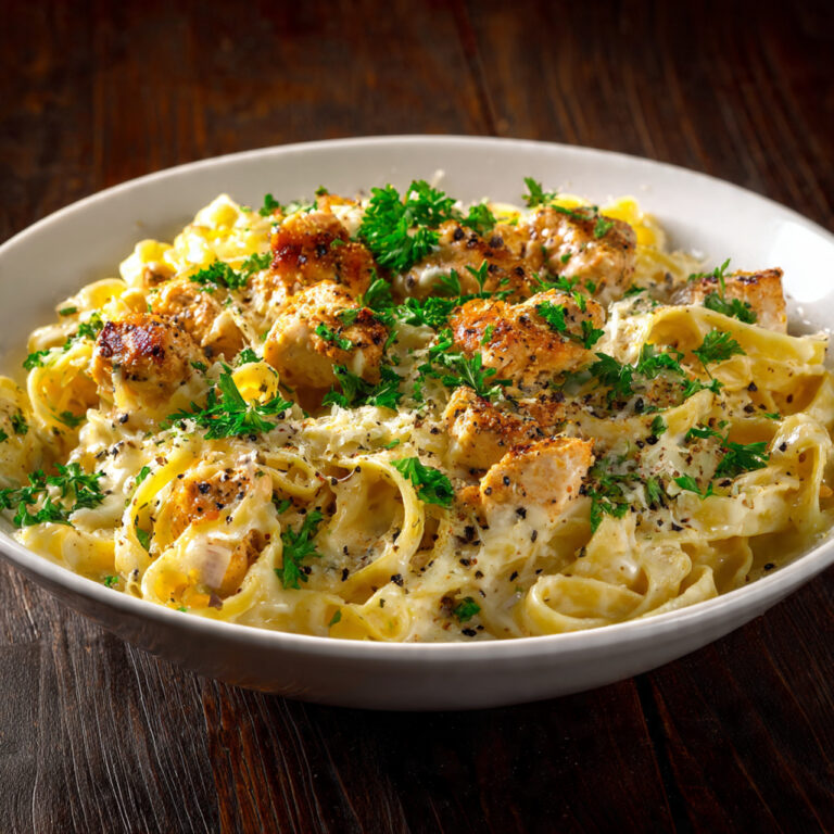 Garlic Parmesan Cheddar Chicken Linguine – Creamy, Cheesy & Comforting