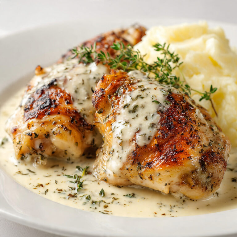 Creamy Smothered Garlic Chicken Breast