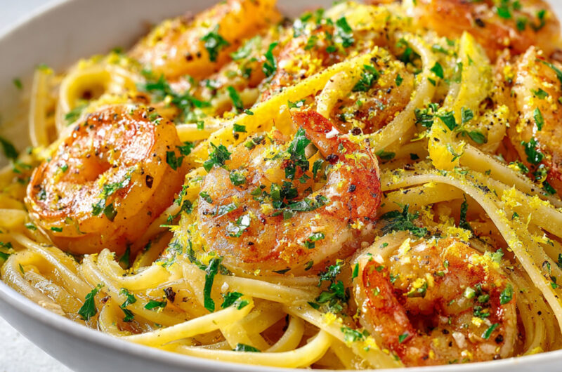Lemon Butter Shrimp Pasta – Quick, Creamy & Flavorful