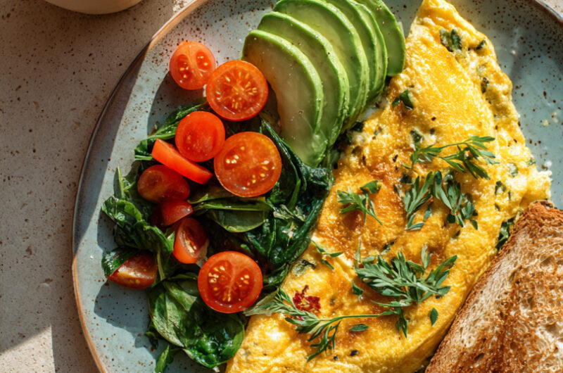 Vegan Tofu Omelette Breakfast Recipe