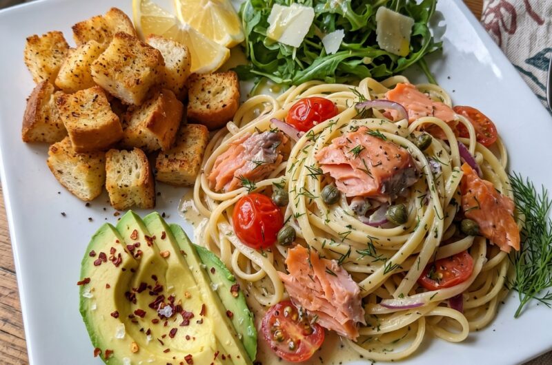 Savory Smoked Salmon Linguine