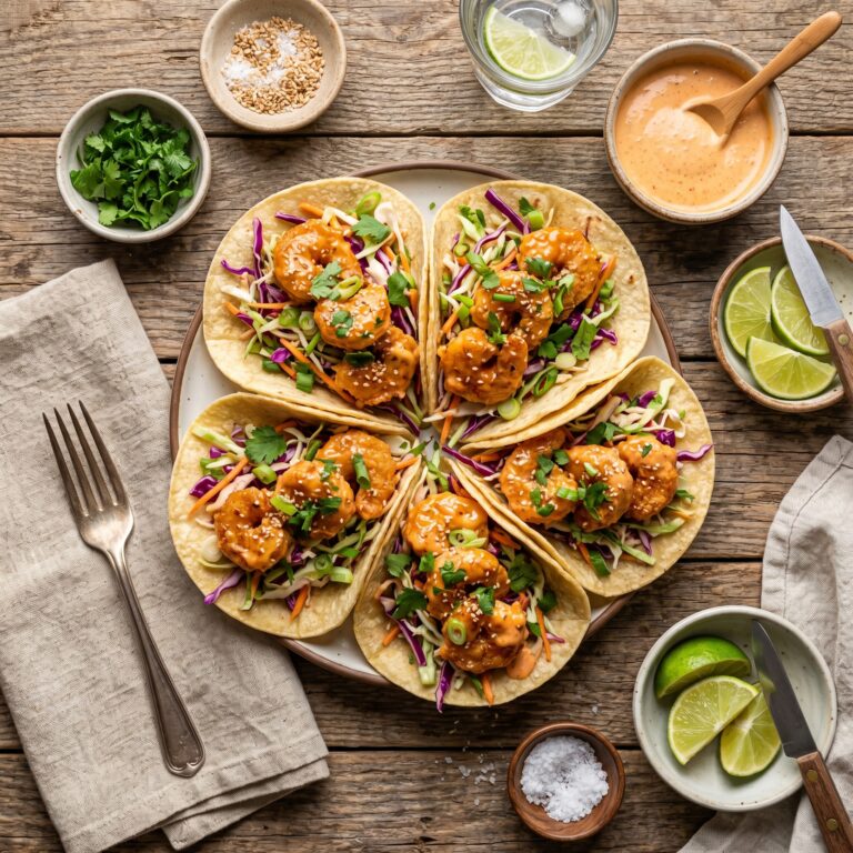 Easy Air Fryer Bang Bang Shrimp Tacos Recipe
