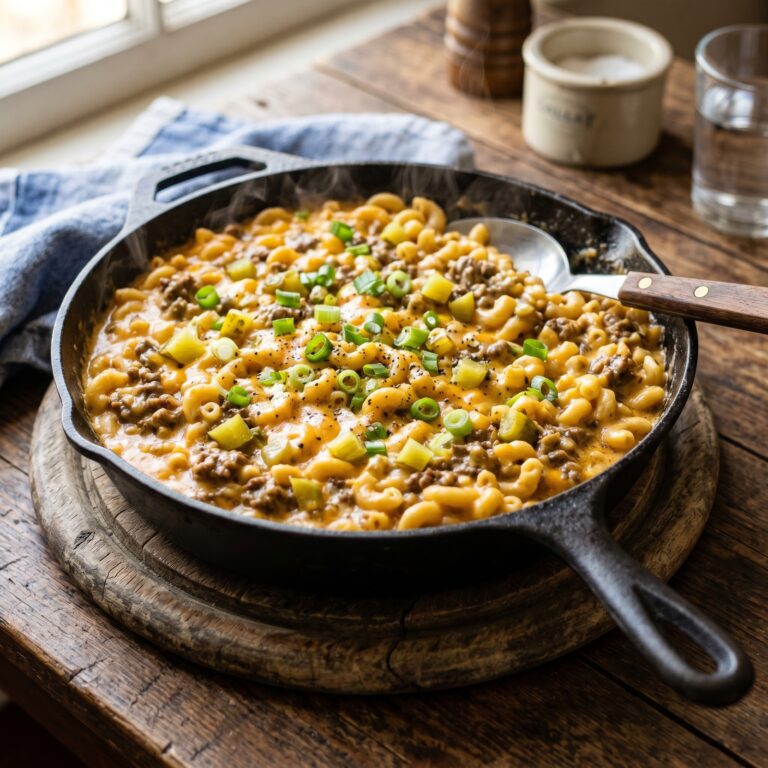 One Pan Cheeseburger Pasta