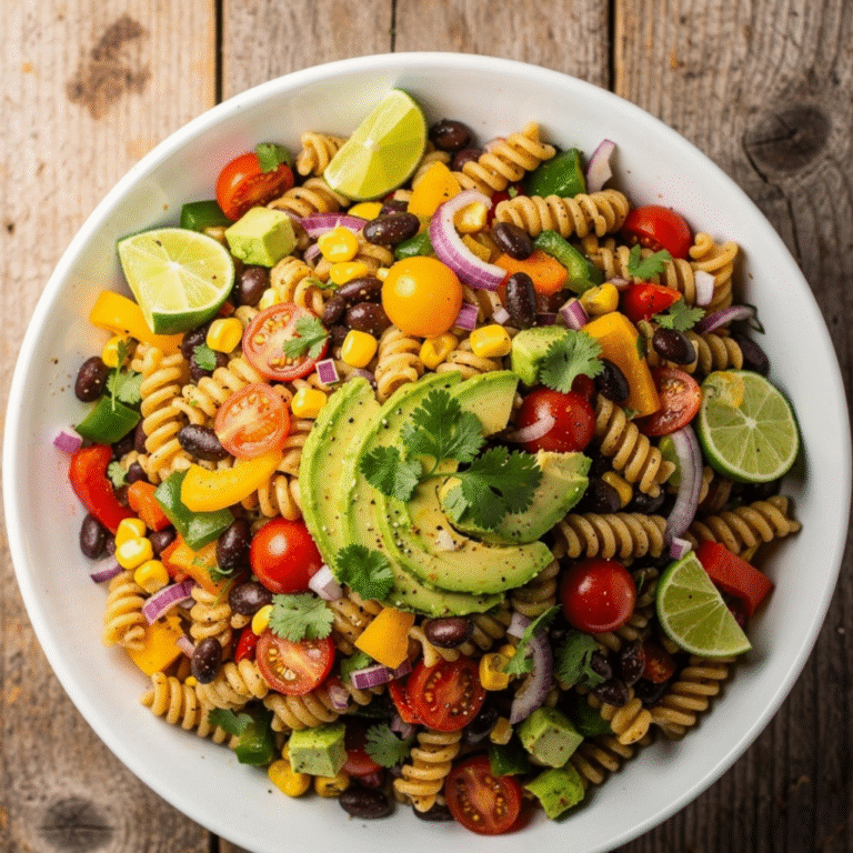 Cowboy Caviar Pasta Salad