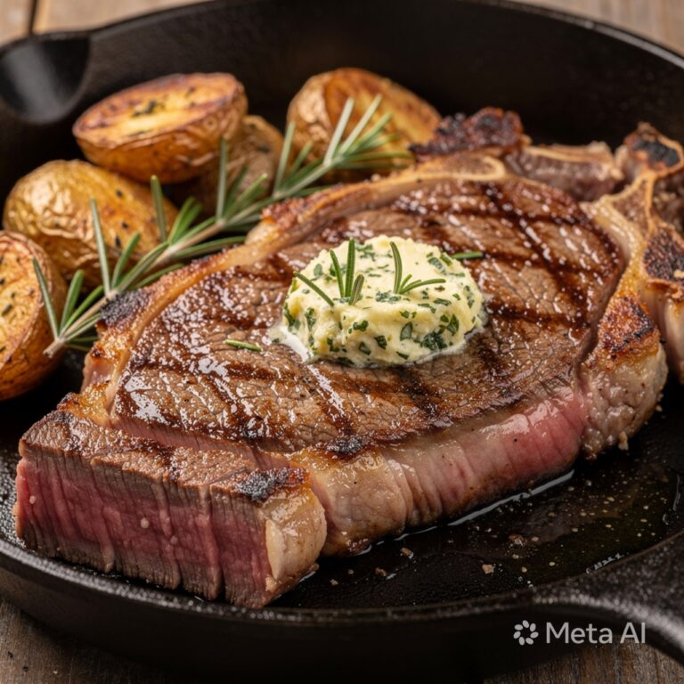 Cast Iron Ribeye Steak – Juicy & Perfectly Seared