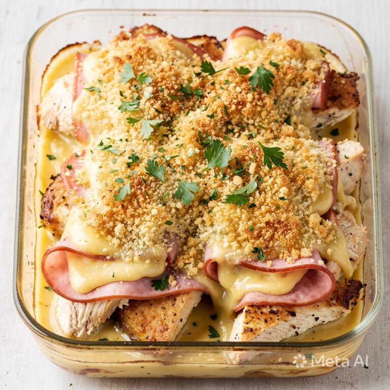 Chicken Cordon Bleu Bake – Creamy & Cheesy Comfort Food