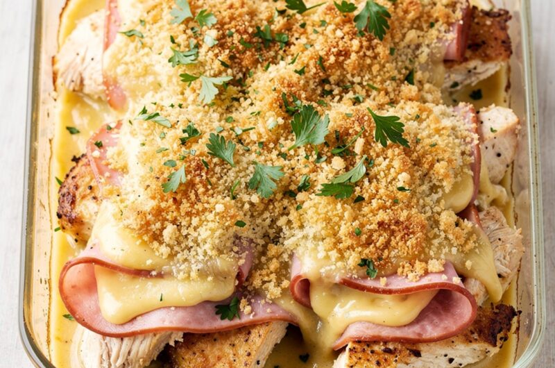Chicken Cordon Bleu Bake – Creamy & Cheesy Comfort Food