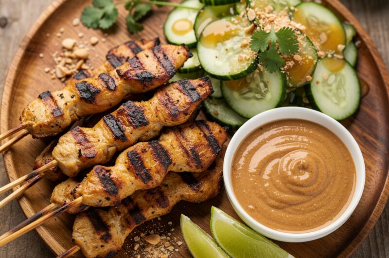 Best Chicken Satay – Creamy Peanut Sauce
