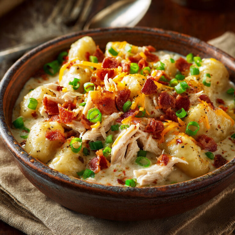 Crack Chicken Gnocchi – Creamy, Cheesy & Addictively Good