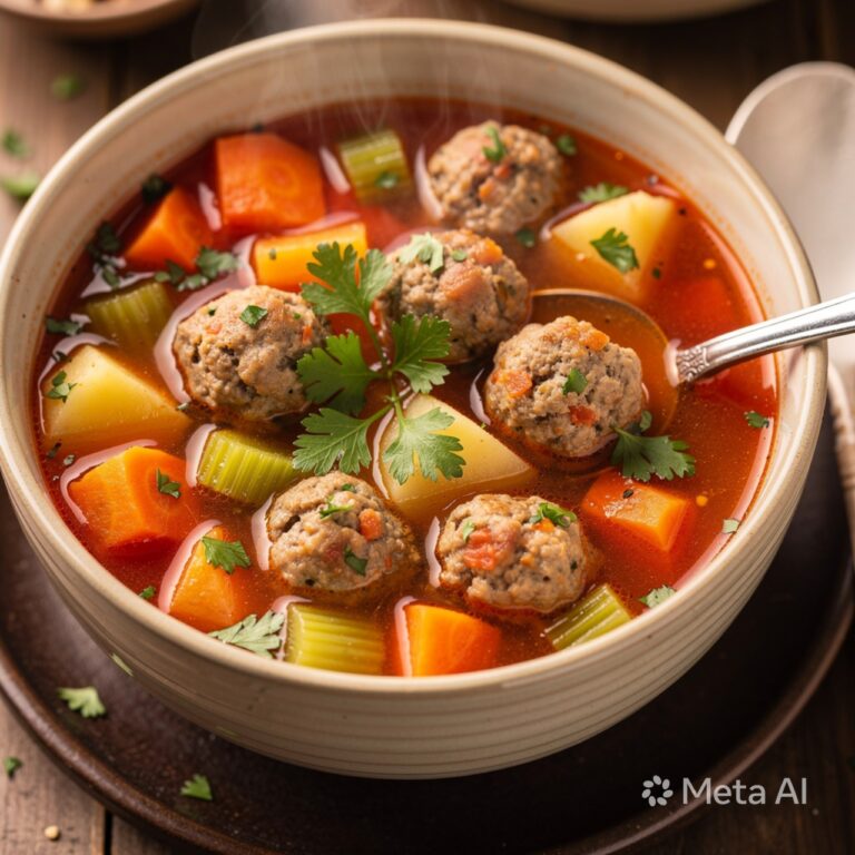 easy meatball soup recipe