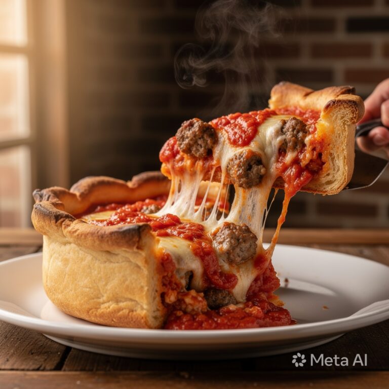 Chicago-Style Deep Dish Pizza