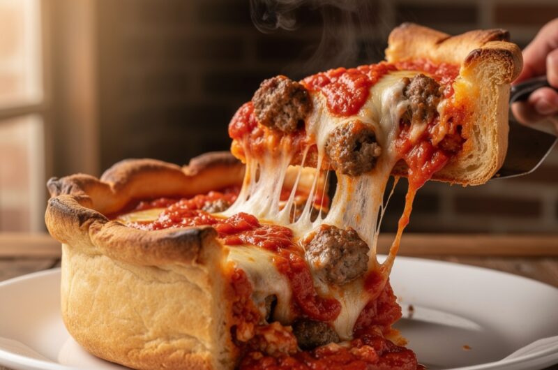 Chicago-Style Deep Dish Pizza