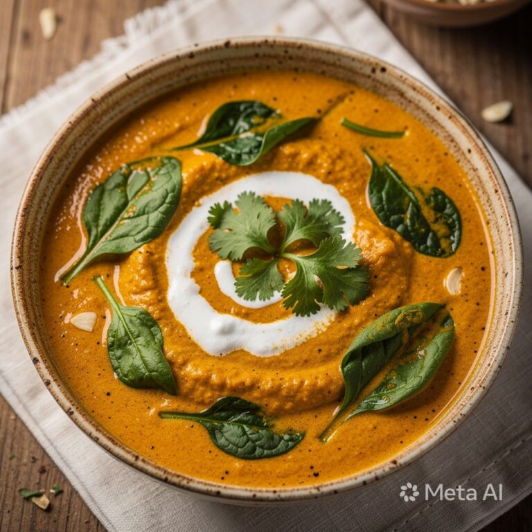 Butternut Squash Curry with Spinach – Creamy & Cozy