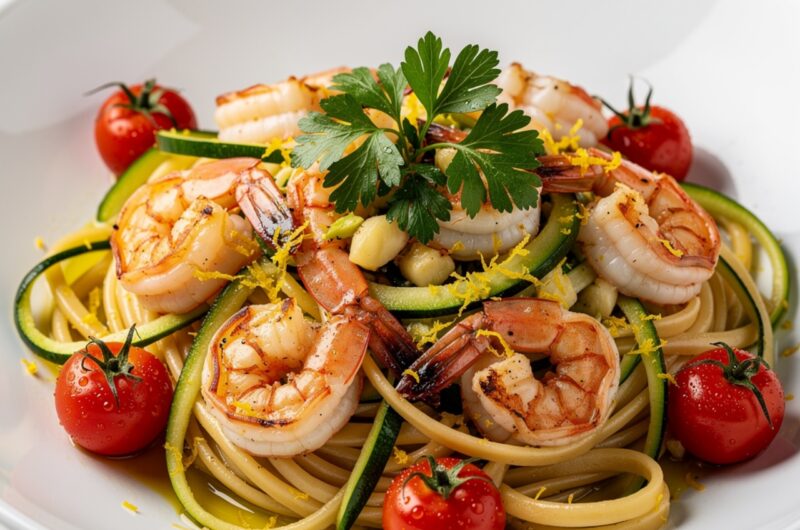 Shrimp Pasta with Tomato & Zucchini – Fresh & Easy
