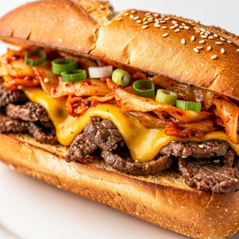 Spicy Kimchi Bulgogi Cheesesteak – Bold Fusion Sandwich